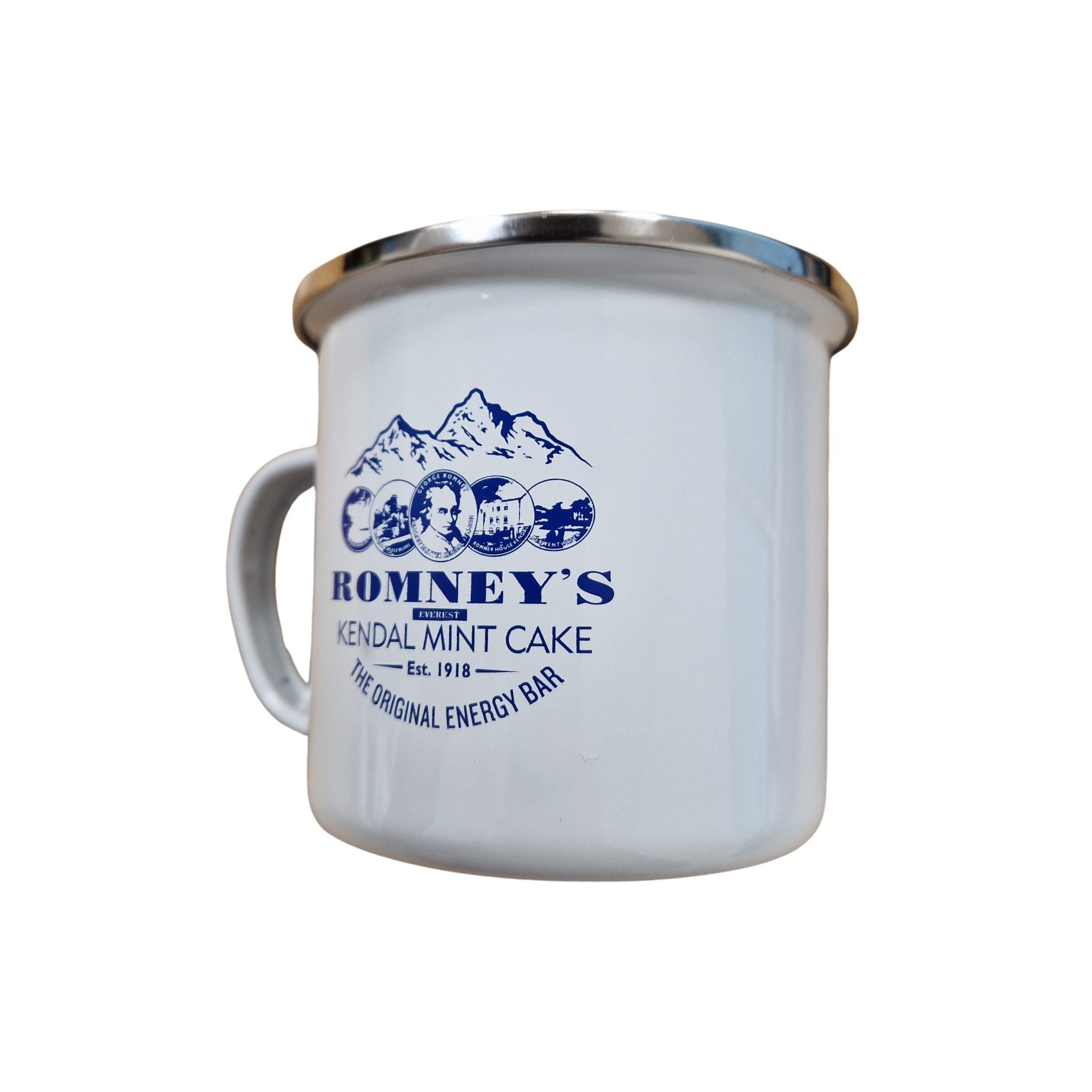 10oz Romney's Kendal Mint Cake White Camping Mug