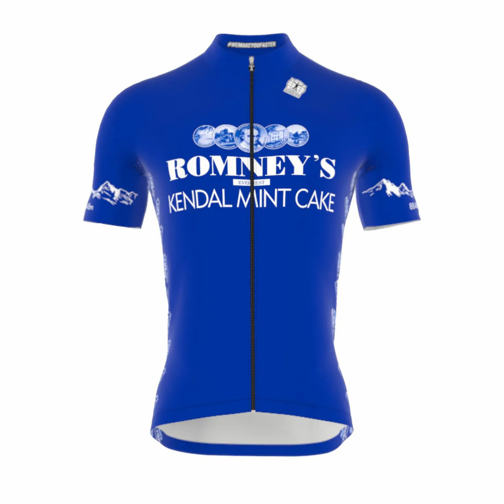 ROMNEY'S KING OF THE MOUNTAIN MENS CYCLING JERSEY BLUE