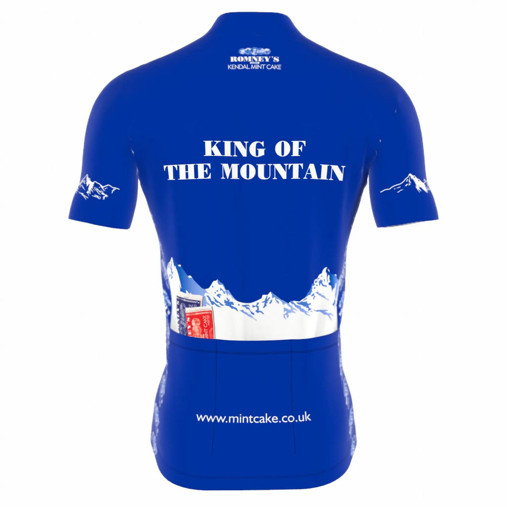 ROMNEY'S KING OF THE MOUNTAIN MENS CYCLING JERSEY BLUE
