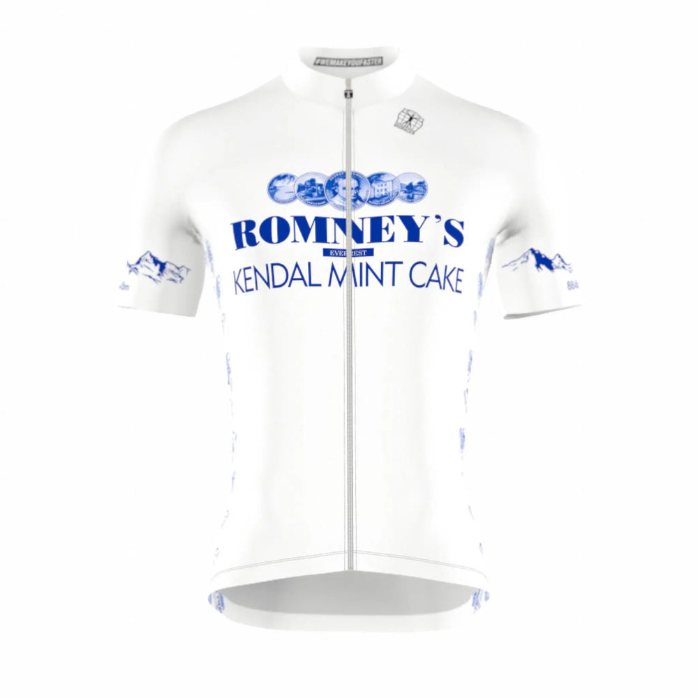 ROMNEY'S KING OF THE MOUNTAIN MENS CYCLING JERSEY WHITE