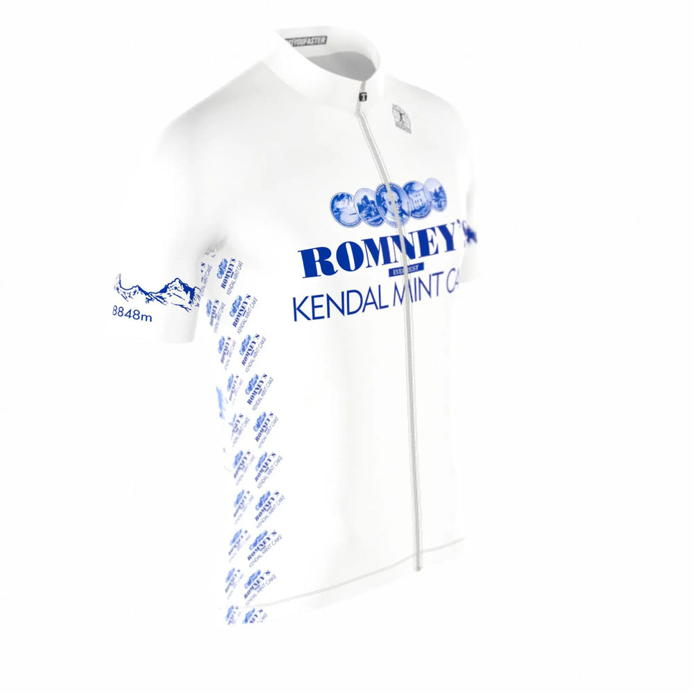 ROMNEY'S KING OF THE MOUNTAIN MENS CYCLING JERSEY WHITE