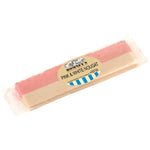 A product image shows a bar of pink and white nougat in a transparent wrapper. There is a label on the top of the bar that says 'Romney's Pink & White Nougat'.